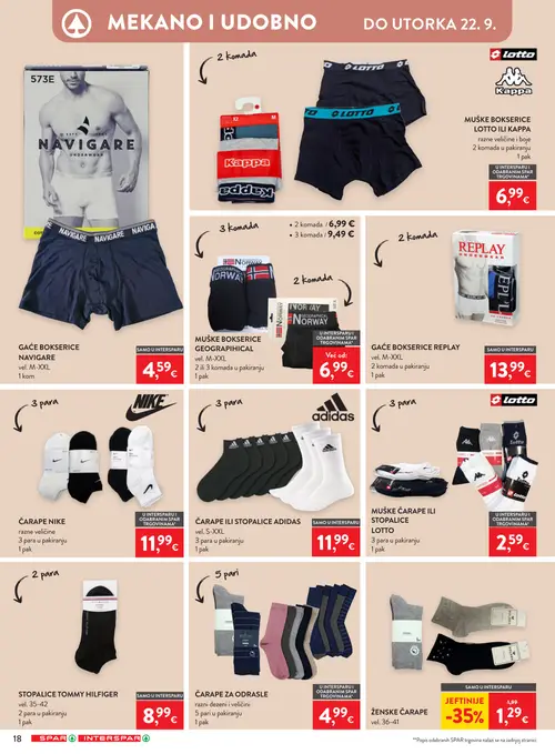 Spar katalog — stranica 31: ŽENSKE ČARAPE (vrijedi 09. 09. 2026.–15. 09. 2026.)
