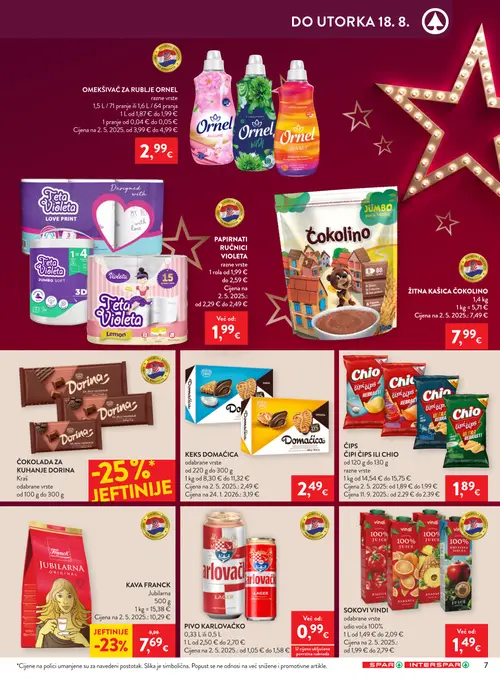 Spar katalog — stranica 7: Franck KAVA FRANCK Jubilarna (vrijedi 12. 08. 2026.–18. 08. 2026.)