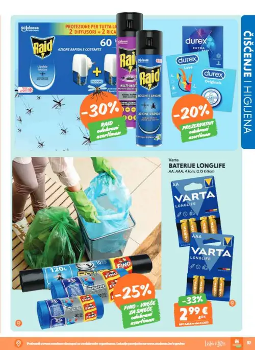 Studenac katalog — stranica 39: Varta VARTA BATERIJE LONGLIFE, Raid RAID odabrani asortiman, Raid RAID odabrani asortiman, Durex Durex Love (vrijedi 01. 07. 2026.–14. 07. 2026.)