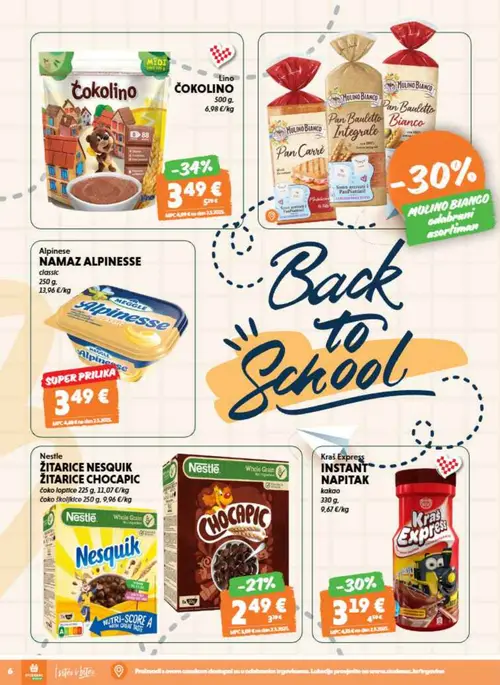 Studenac katalog — stranica 6: Kraš Express Instant Napitak Kakao, Nestle Žitarice Nesquik (vrijedi 26. 08. 2026.–08. 09. 2026.)