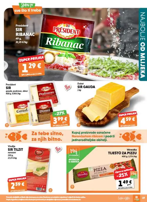 Studenac katalog — stranica 19: President SIR DIMSI, Wewalka TIJESTO ZA PIZZU (vrijedi 09. 09. 2026.–15. 09. 2026.)