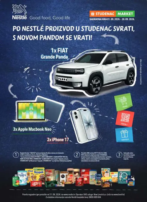 Studenac katalog — stranica 15: Nestle proizvodi, NAN COMFORTIS 1, NAN EXPERT PRO HA, Nescafe Dolce Gusto kapsule za kavu (vrijedi 16. 09. 2026.–22. 09. 2026.)