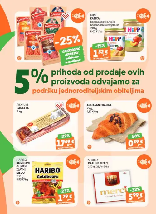 Studenac katalog — stranica 3: HARIBO BOMBONI GUMENI ZLATNI MEDO, PISNIUM PANCETA (vrijedi 16. 09. 2026.–22. 09. 2026.)