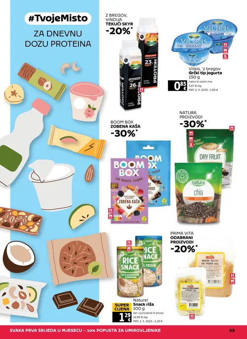 Tommy katalog — stranica 23: Viligis Viligis, z bregov Grčki tip jogurta, Natura Natura, Naturel Naturel Snack riža, Smeđi šećer od trske (vrijedi 27. 08. 2026.–02. 09. 2026.)