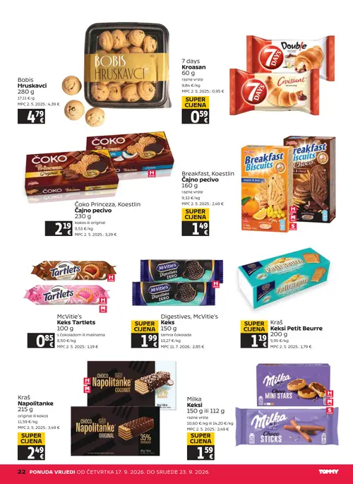 Tommy katalog — stranica 22 (vrijedi 17. 09. 2026.–23. 09. 2026.)