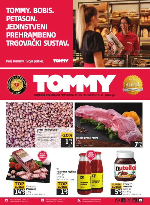 Tommy katalog — stranica 1 (vrijedi 29.10.–04.11.2026.)