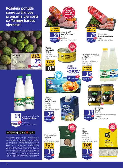 Tommy katalog — stranica 2 (vrijedi 29.10.–04.11.2026.)