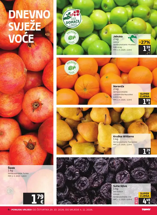 Tommy katalog — stranica 4 (vrijedi 29.10.–04.11.2026.)