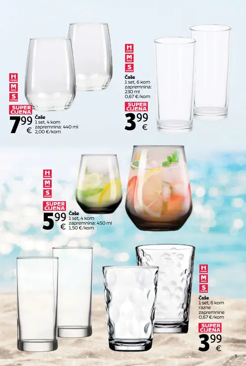 Tommy katalog — stranica 5: Čaše, Čaše, Čaše, Čaše (vrijedi 06. 07. 2026.–31. 07. 2026.)