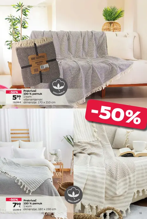 Tommy katalog — stranica 11: Prekrivač 100 % pamuk, Prekrivač 100 % pamuk (vrijedi 14. 09. 2026.–27. 09. 2026.)
