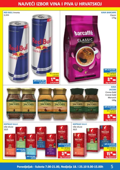 Vrutak katalog — stranica 5: Barcaffè Classic mljevena kava (vrijedi 12.10.–25.10.2026.)
