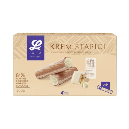 Lasta Krem Štapići Bijela Čokolada