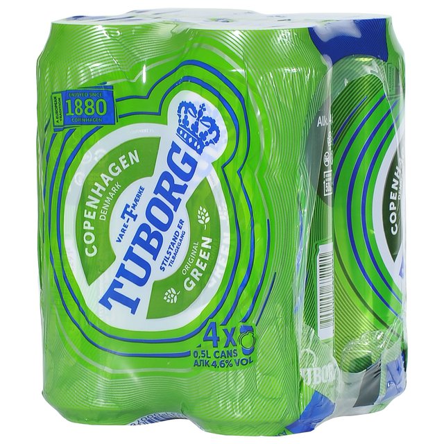 PIVO TUBORG GREEN 4 PACK LIM 0.50L