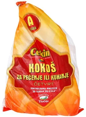 Cekin Kokoš Četvrtina Smrznuta