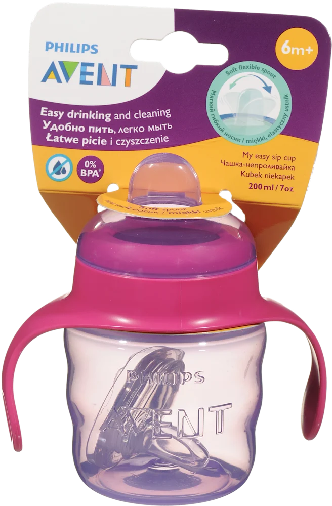 Avent bočica s      usnikom Ž,6+mj 200ml