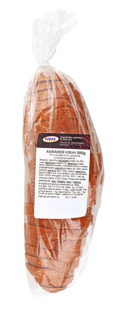 Agramer kruh narezani 500 g