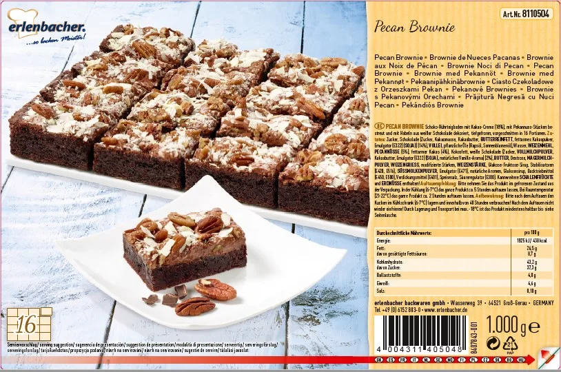 1000G PEKAN BROWNIE 16/1