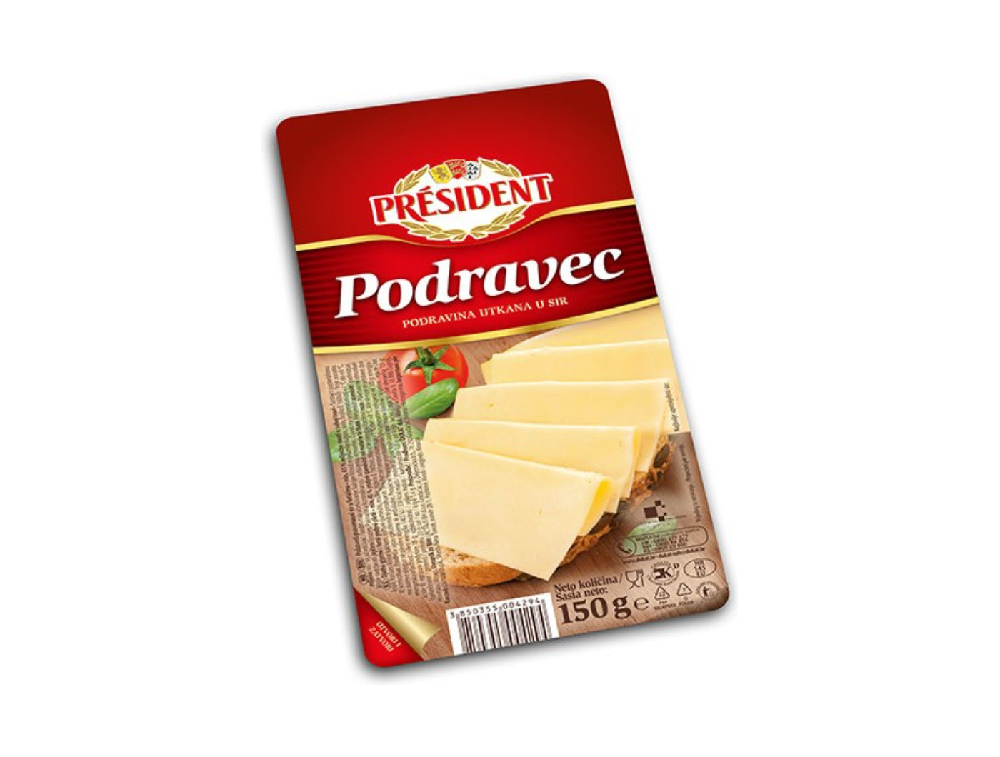 Sir Podravec rezani