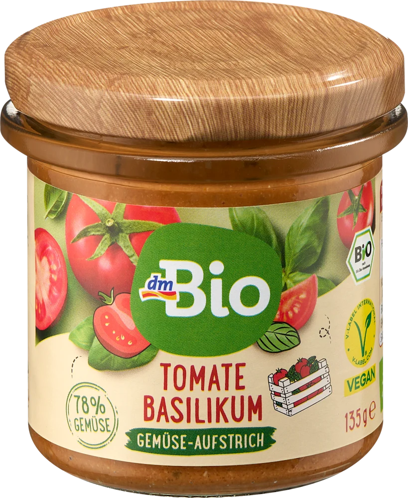 dmBio povrtni namaz rajč./bosiljak 135 g