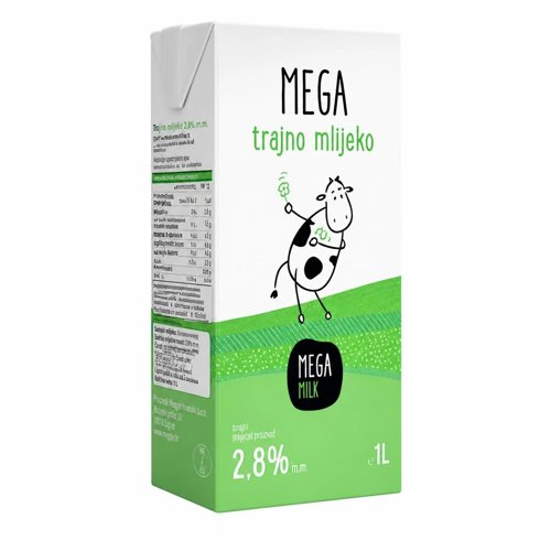 Trajno mlijeko 1,5% m.m. 1 L