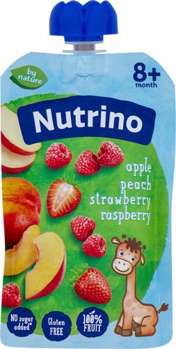 POUCH JABUKA BRESKVA JAGODA MALINA 180 G NUTRINO