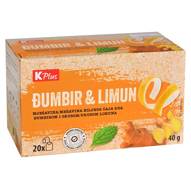 ČAJ K PLUS ĐUMBIR LIMUN 20x2 g