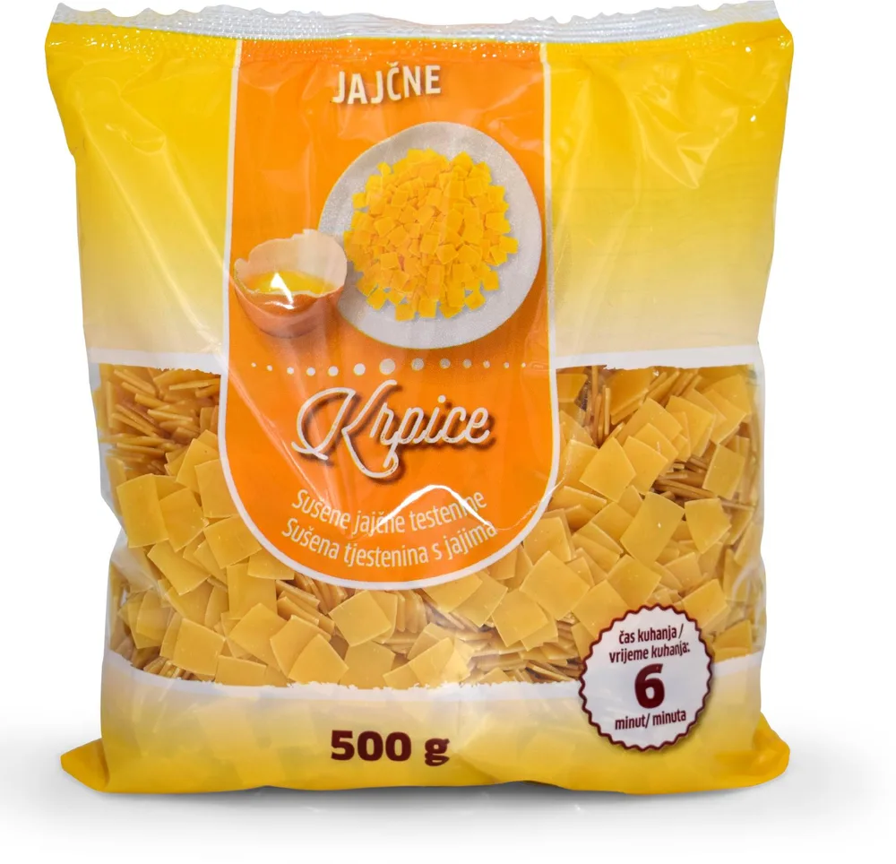 TJESTENINA KRPICE S JAJIMA 500g