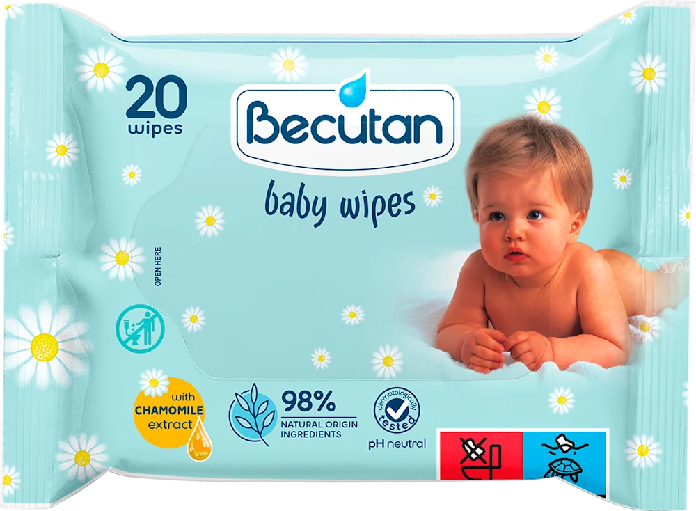 Becutan vlažne maramice kamilica
