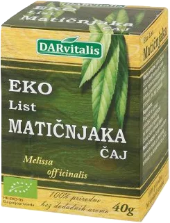 ČAJ MATIČNJAK EKO 40g DARVITALIS