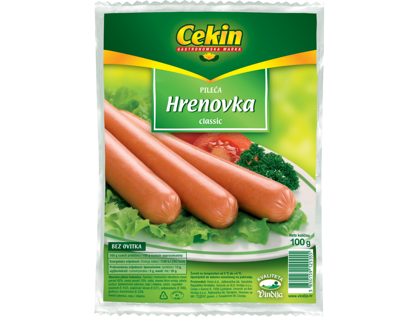 Pileća hrenovka Classic