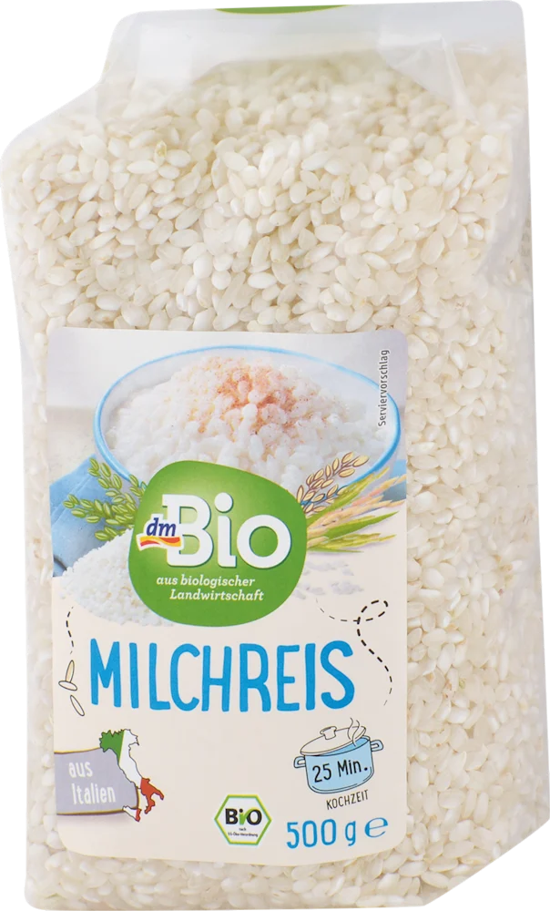 dmBio bijela riža okruglo zrno 500 g