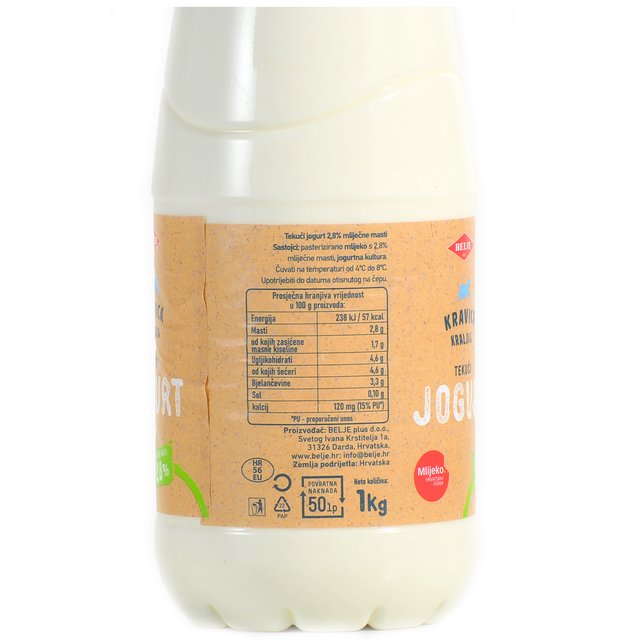 JOGURT TEK 2.8% M.M. 1kg KRAVICA