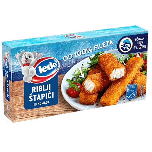 Panirani riblji štapići 100% file 450g