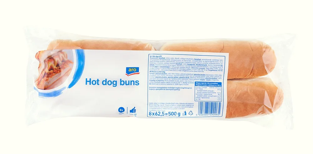 500G ARO PECIVO HOT DOG 8/1