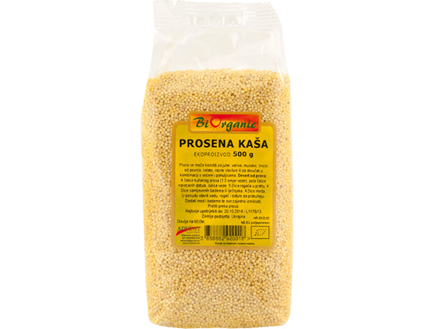 BIO KAŠA PROSENA 500 g ADVENT