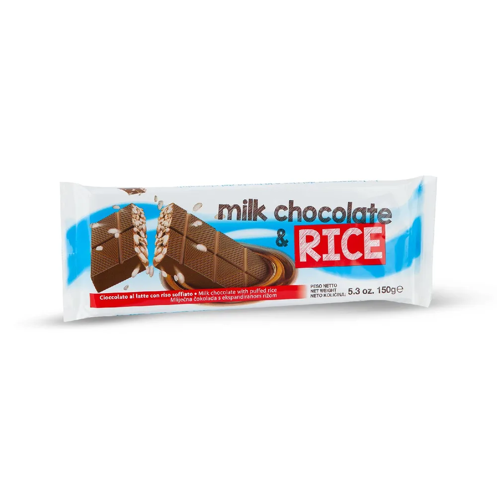 ČOKOLADA MLIJEČNA S RIŽOM 150g