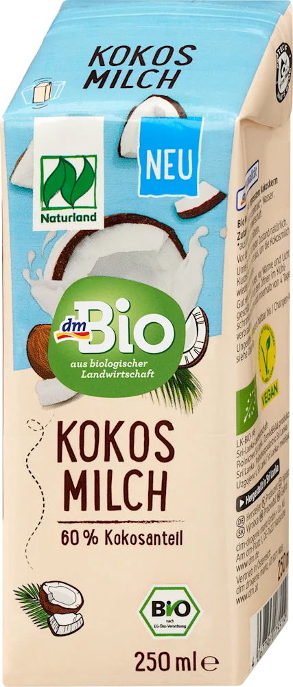 dmBio kokos. mlijeko tetrapak 250 ml