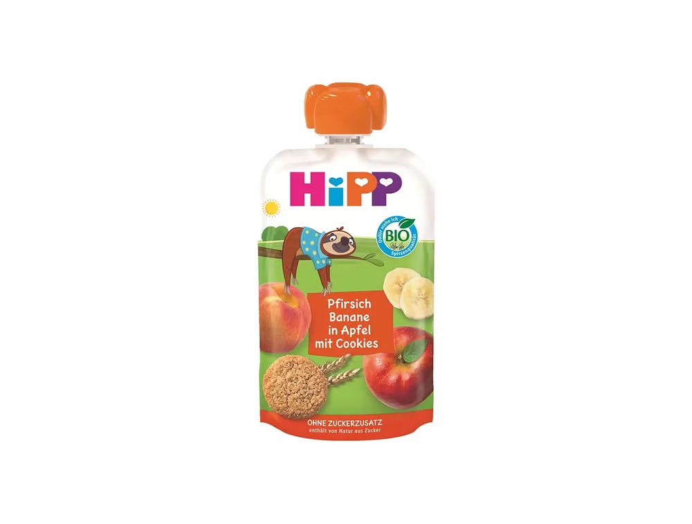 Kašica Hippis Bio Jabuka Banana Breskva Keks
