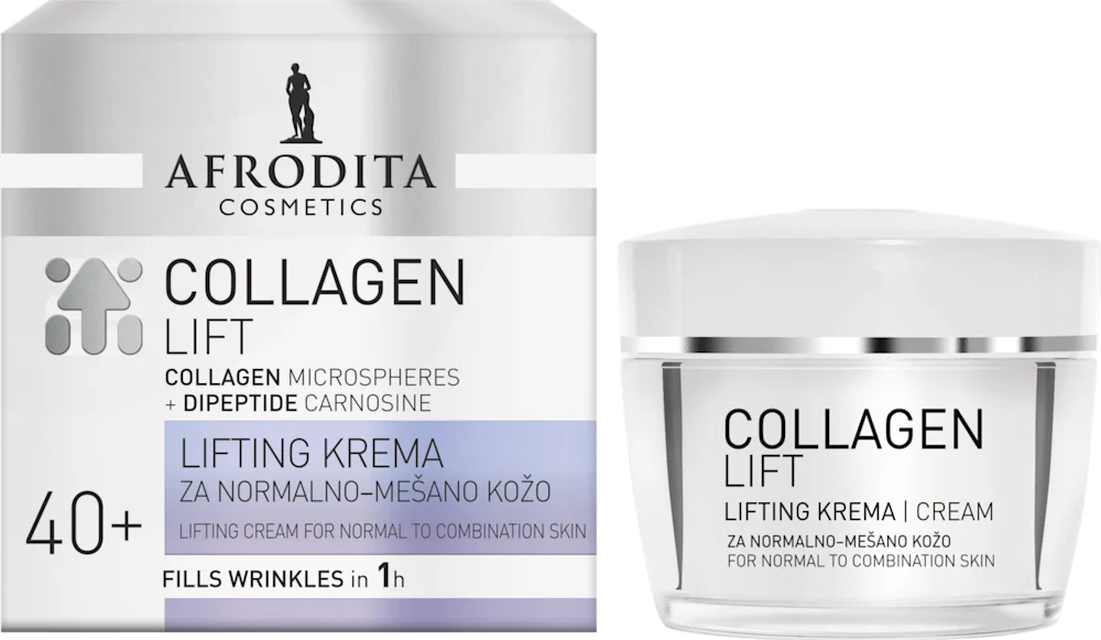 Afrodita Collagen Krema za Lice Normalna/Mješovita Koža 40+