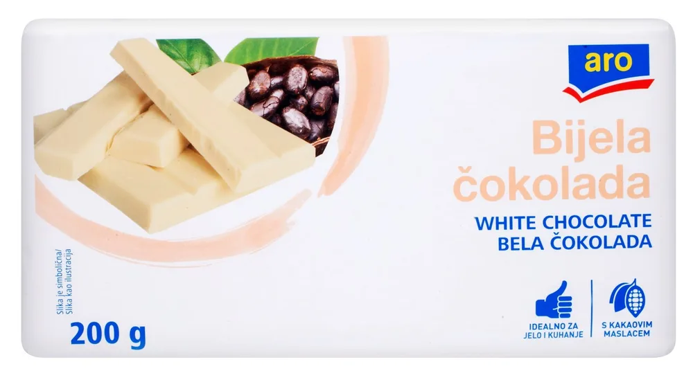 Bijela čokolada za kuhanje 200 g