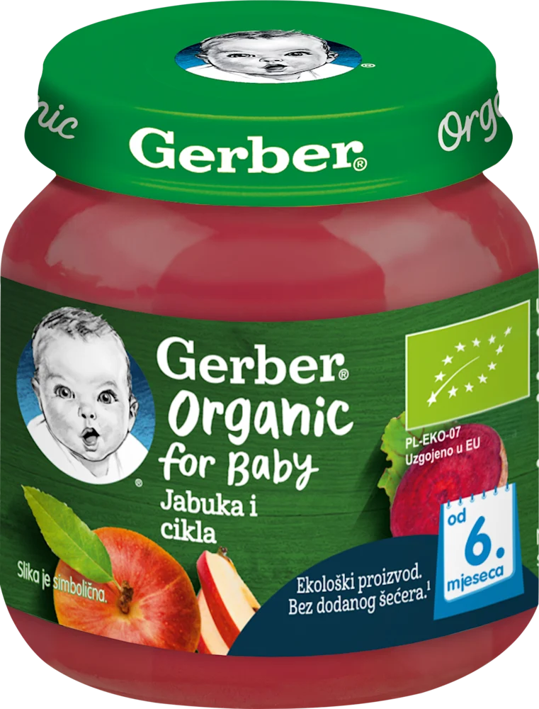 KAŠICA ORG GERBER JAB/CIKLA 125g