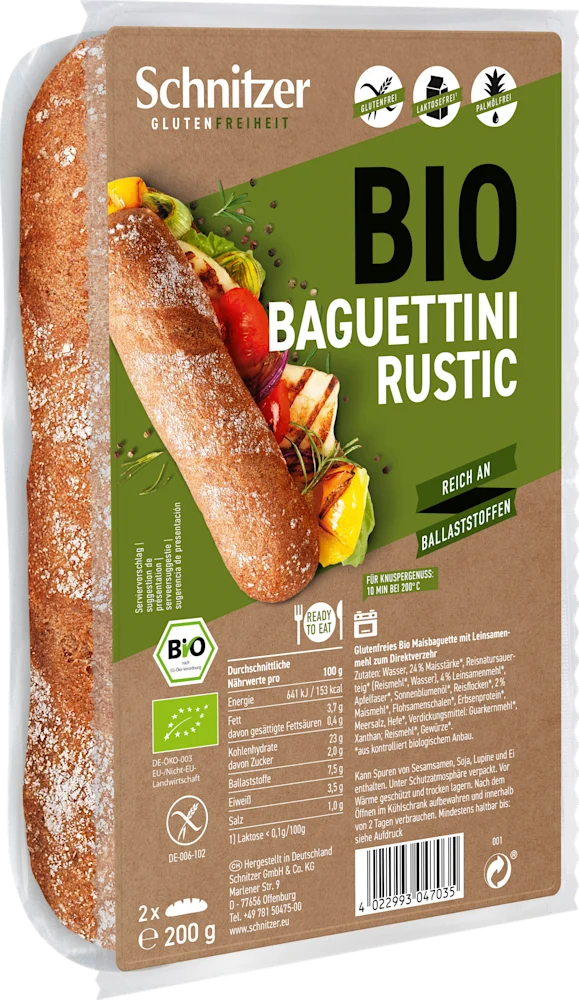 Schnitzer eko Rusticbaguettini 200g