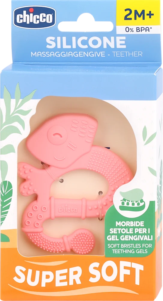 Chicco grickalica za zube Silicone roza