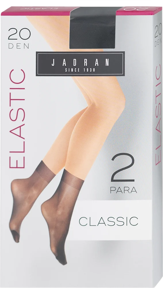 Elastic 20 ž.sokne  UNI/ crna 34, 2 p.