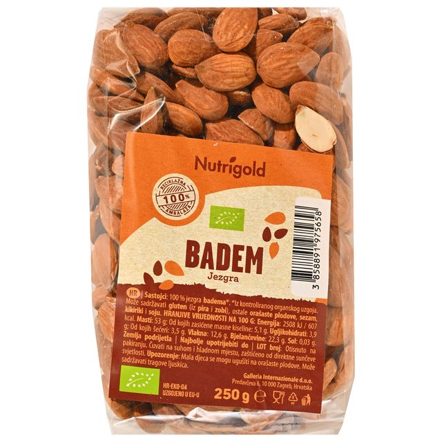 BADEM BIO 250 g NUTRIGLOD