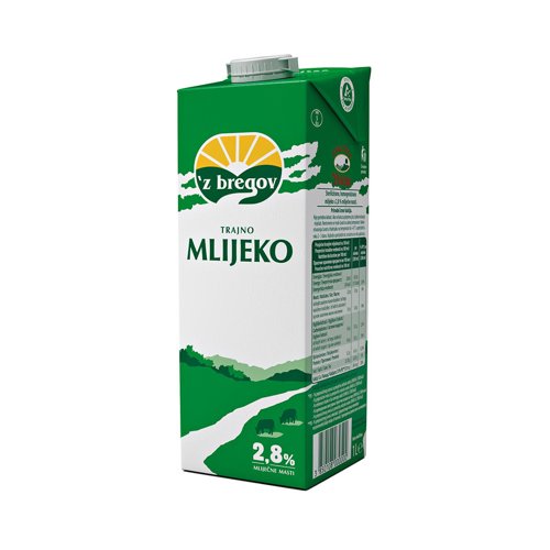 Mlijeko trajno 2,8% m.m.