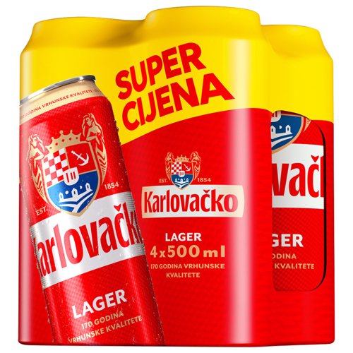 0,5L KARLOVAČKO PIVO 4/1 LIM