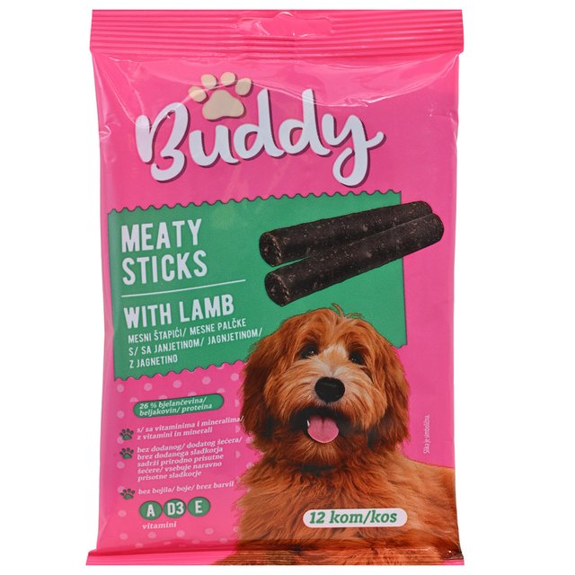BUDDY ŠTAPIĆI JANJETINA 120 g