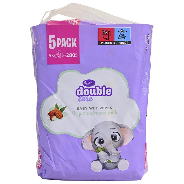 Violeta Baby Vlažne Maramice Badem 5 x 56