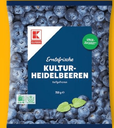 KLC.Borovnice smrznute 750 g